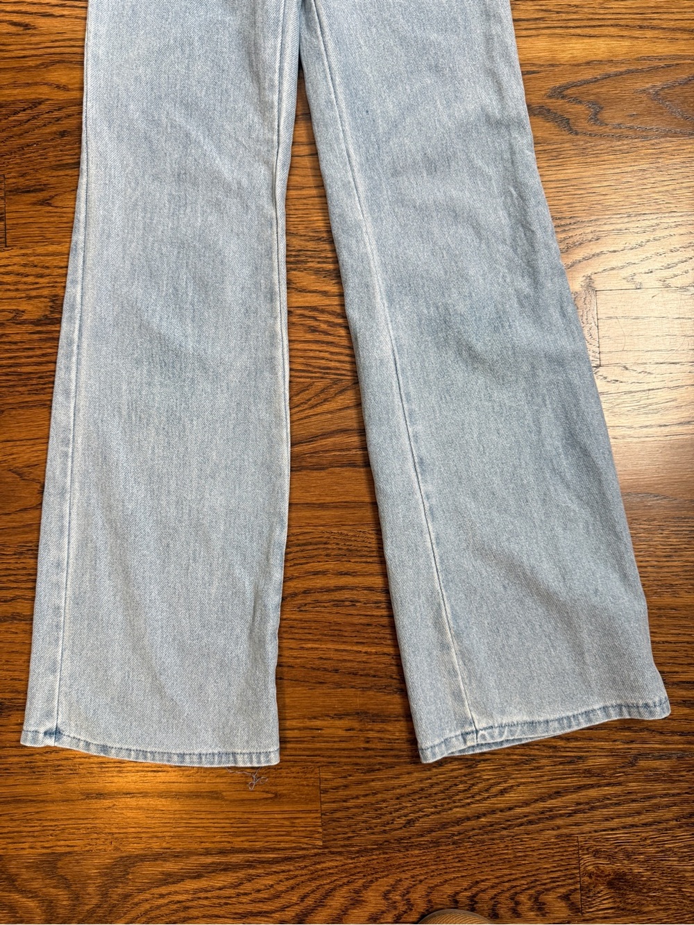 H&M Girls Light Blue Wash Wide Leg Knit Stretch Denim Jeggings Size 10 - Picture 5 of 11